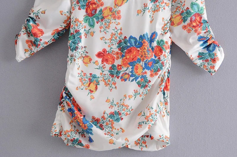 Ruffled mini dress