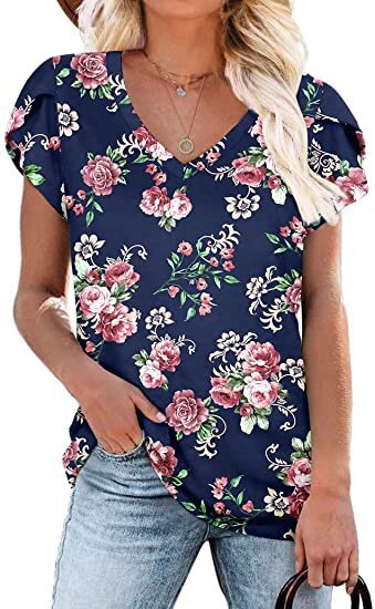 Short-sleeved Cotton T-shirt Women's Bottoming Top
