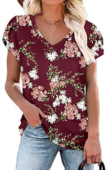 Short-sleeved Cotton T-shirt Women's Bottoming Top
