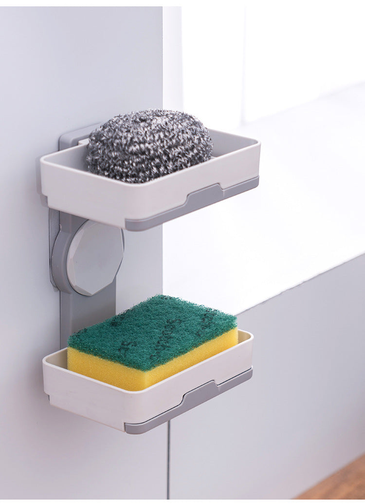 Rotating Creative Drain Double Soap Holder