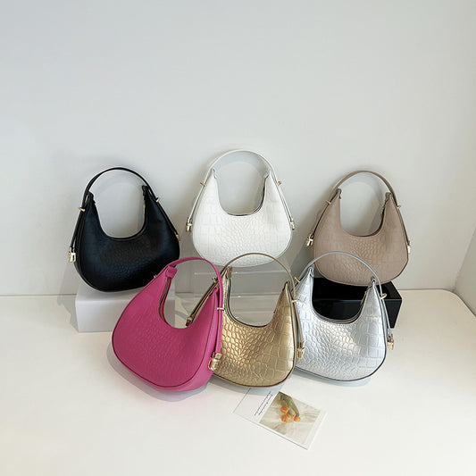 Women's Popular Underarm Bag, High-end, Simple And Elegant Shoulder Handbag