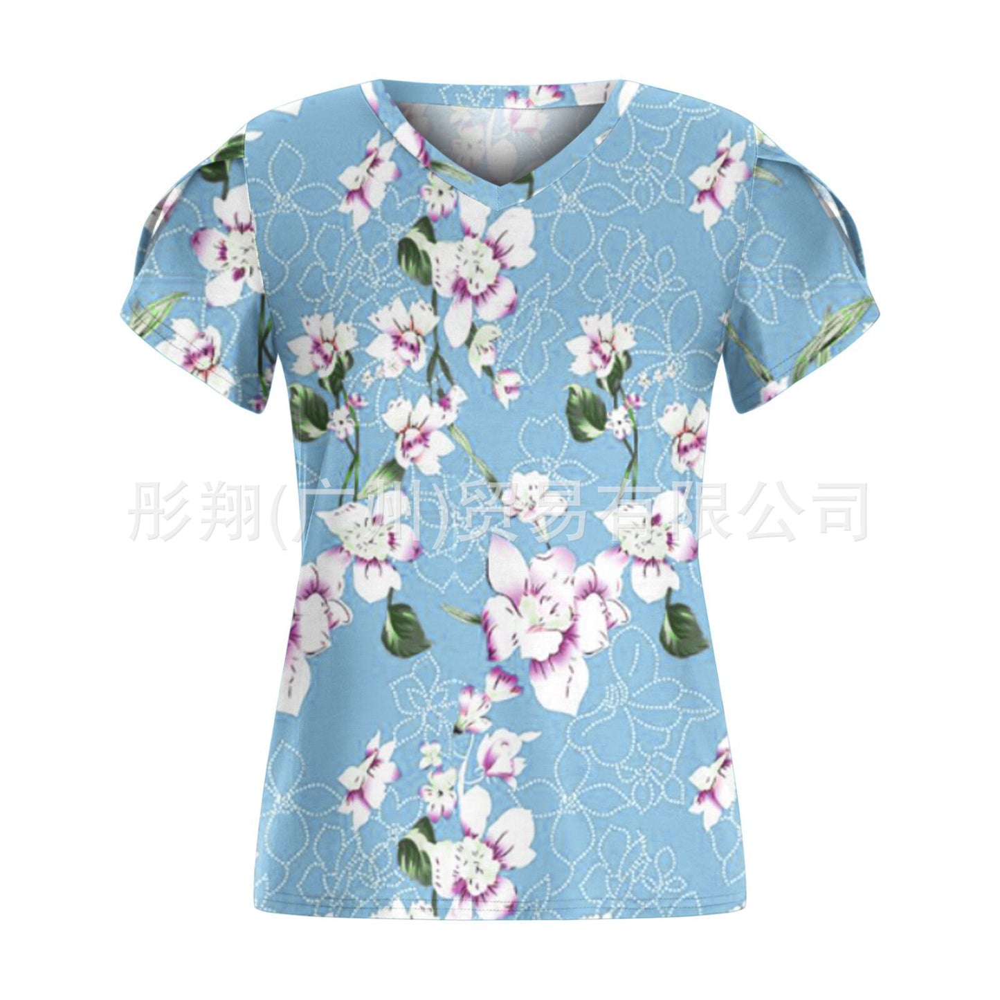 Short-sleeved Cotton T-shirt Women's Bottoming Top