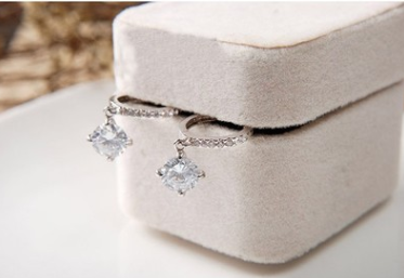 Earrings fashion heart and arrow full of zircon earrings earrings