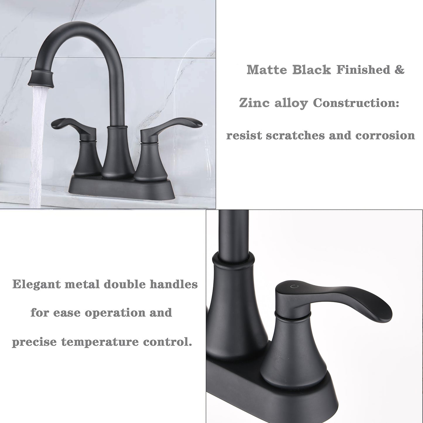 2-handle Lavatory Faucet Bathroom Sink Faucet