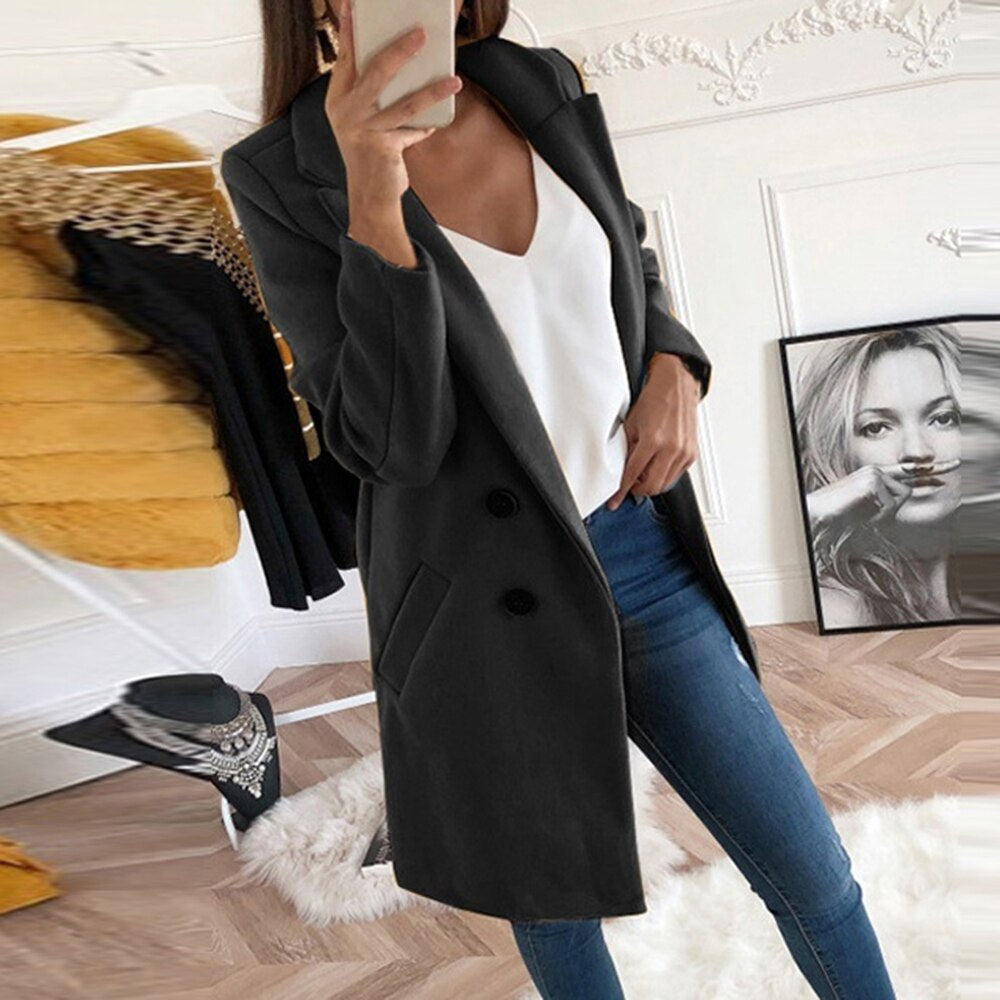 Medium Long Wool Coat