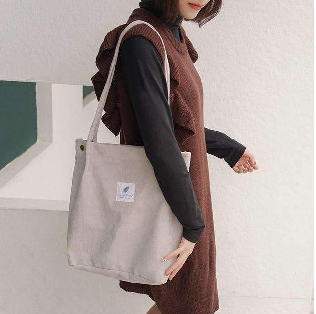 Women's Shopping Bag Large Ladies Canvas Shoulder Bags Tote Shopper Eco Reusable Bag Cotton Cloth Handbag For Women