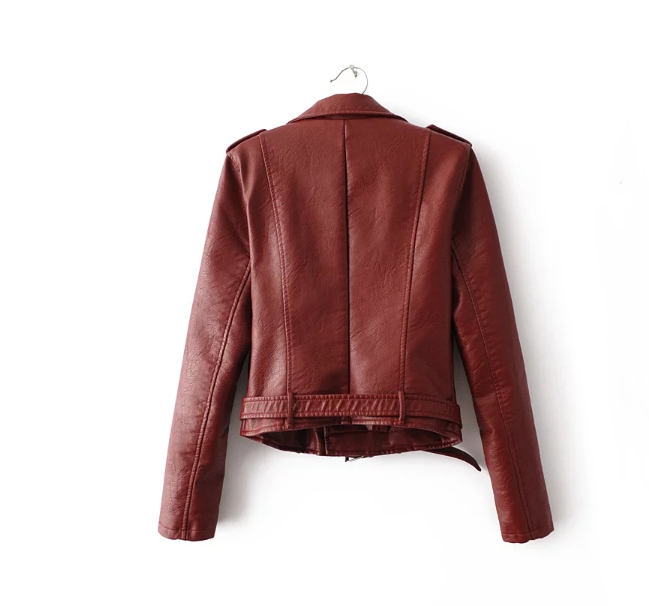 2023 autumn and winter women's clothing coat ,US version of women's leather jacket fashion women's clothing wholesale