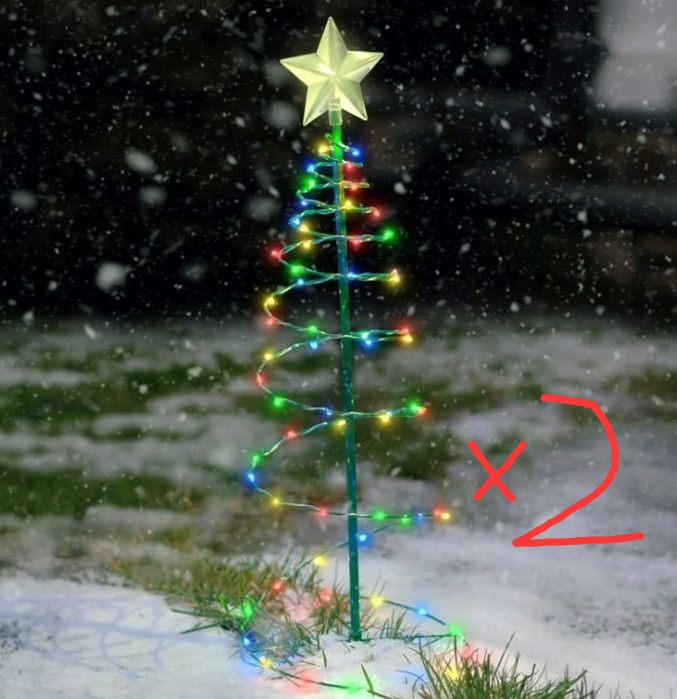 Creative New Solar LED Christmas Tree Lamps