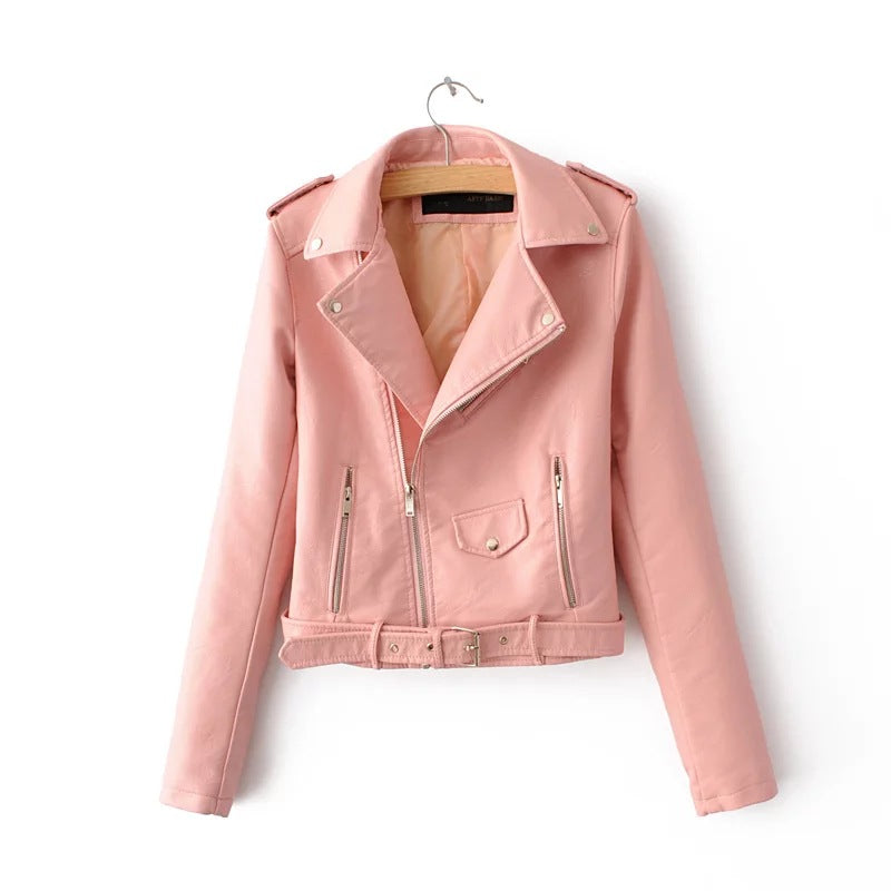 2023 autumn and winter women's clothing coat ,US version of women's leather jacket fashion women's clothing wholesale