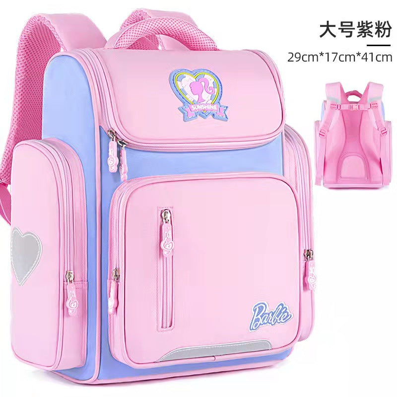 Barbie Schoolbag Schoolgirls 2021 New Style Girls Girls Ultralight Backpacks For Children In Grades 13 To 6