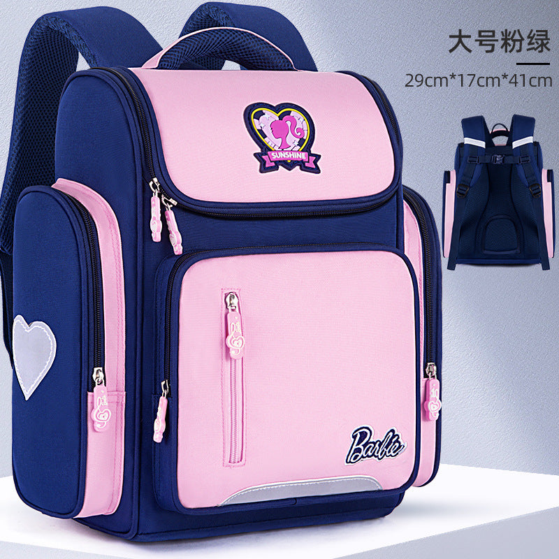 Barbie Schoolbag Schoolgirls 2021 New Style Girls Girls Ultralight Backpacks For Children In Grades 13 To 6