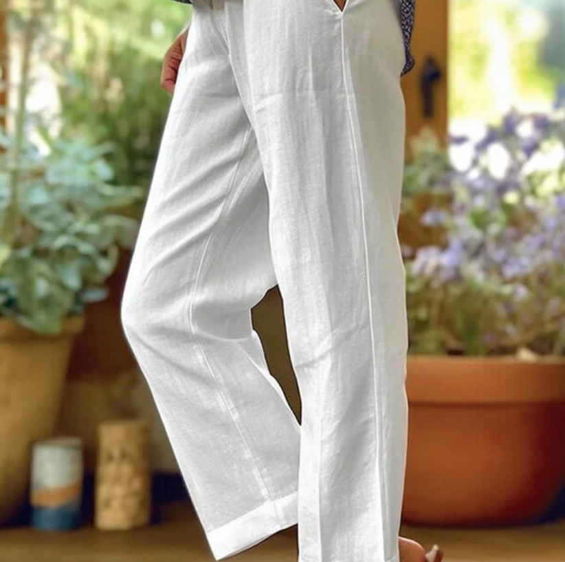 Women's Loose And Simple Solid Color Fashion Casual Pants Straight-leg Trousers