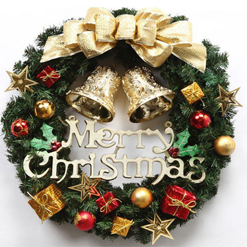 Christmas Decorations 30cm Christmas Wreath Simulation Wreath Door Hanging Window Props Background Christmas Tree Accessories