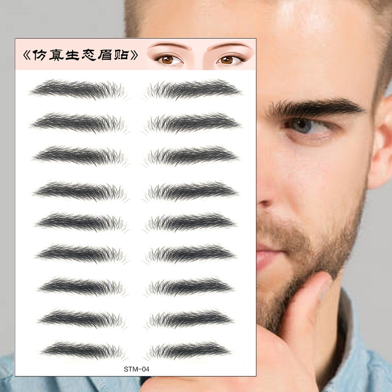 Waterproof 6D Eyebrow Tattoo Semi-Permanent Embroidery Natural Long Lasting Fake Eyebrow