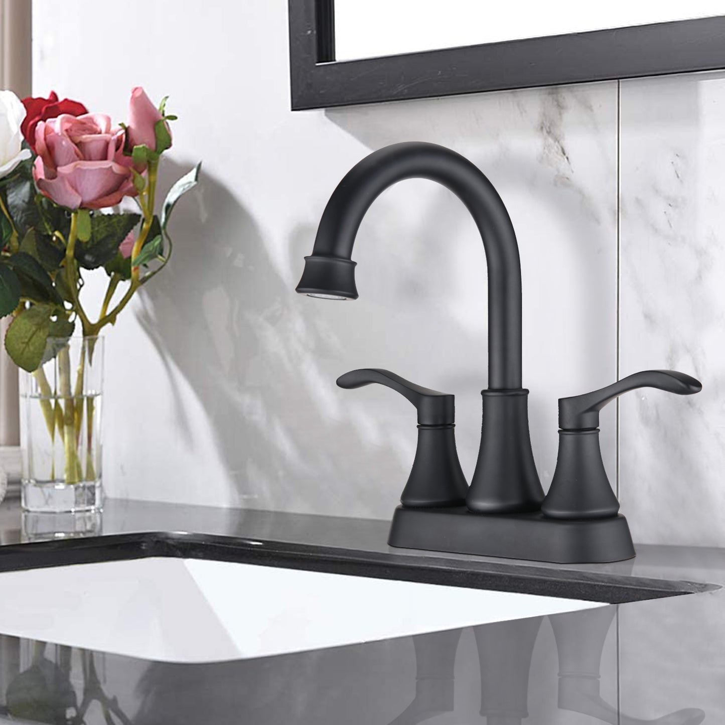 2-handle Lavatory Faucet Bathroom Sink Faucet