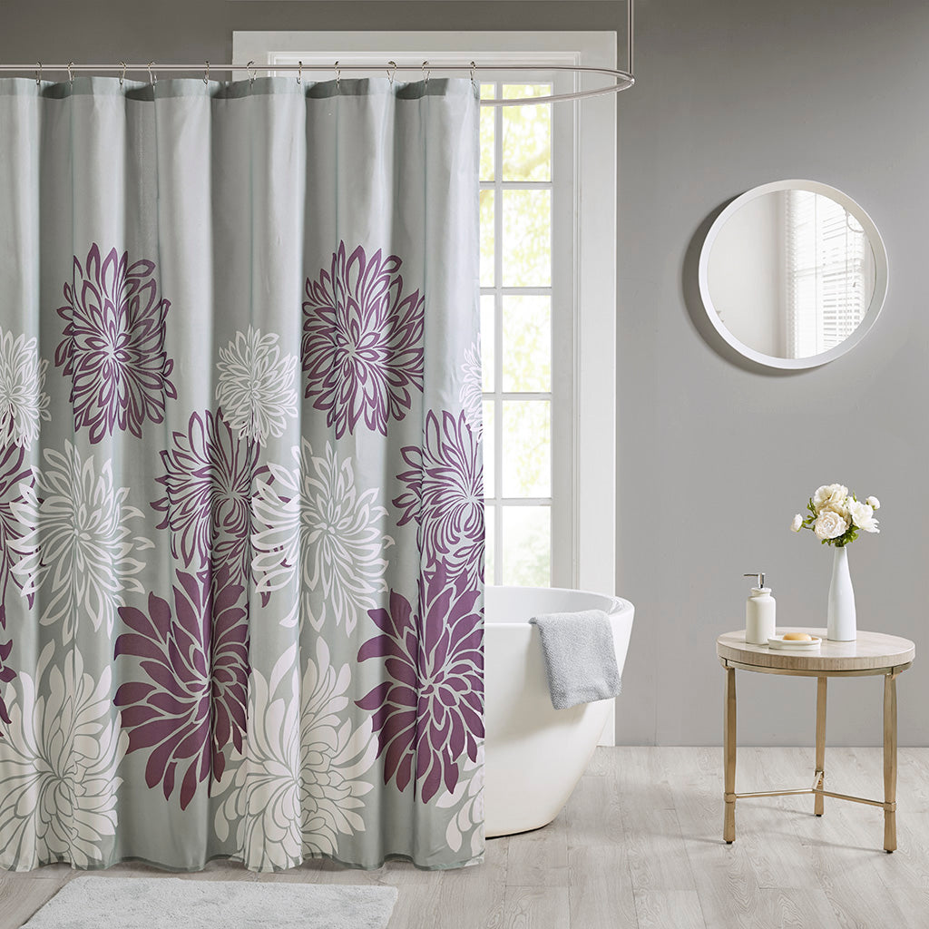 Printed Floral Shower Curtain