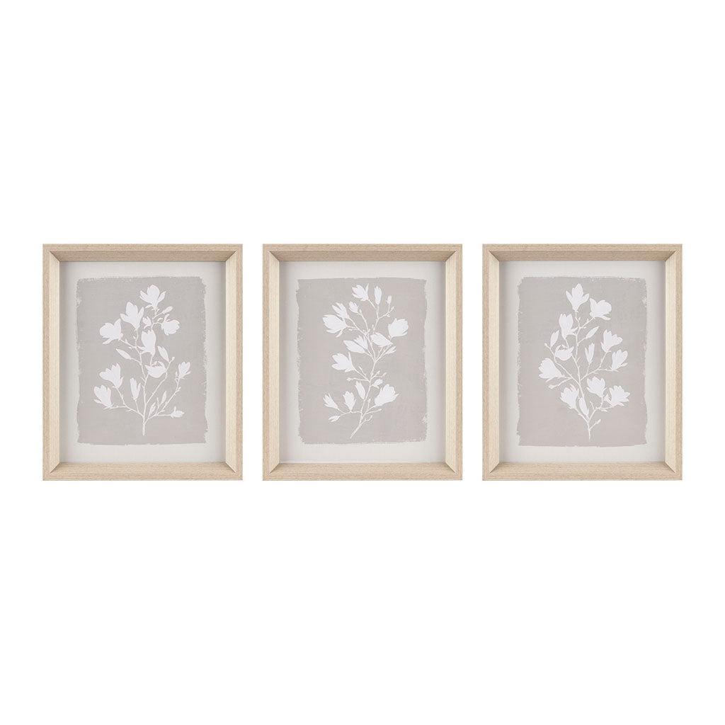 3-piece Framed Glass Wall Art Set