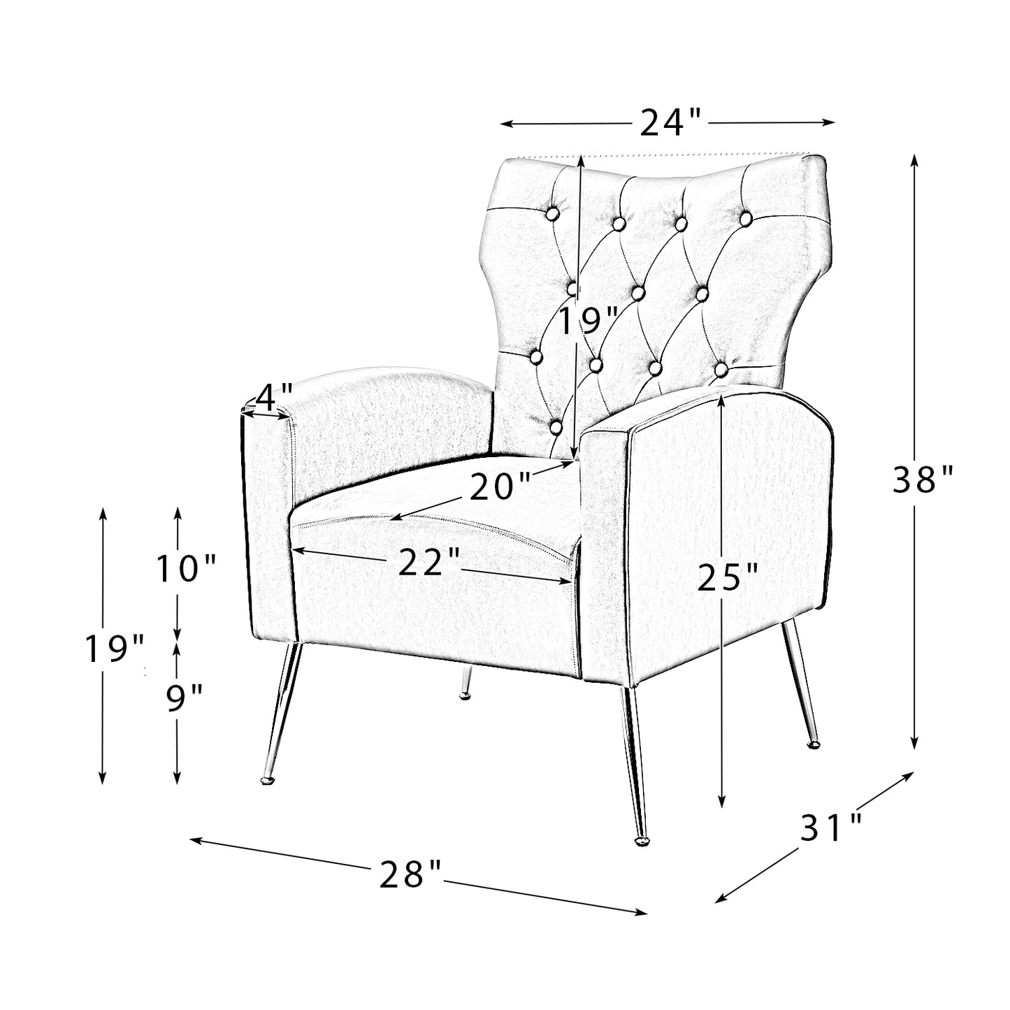 Abadiana Armchair BROWN