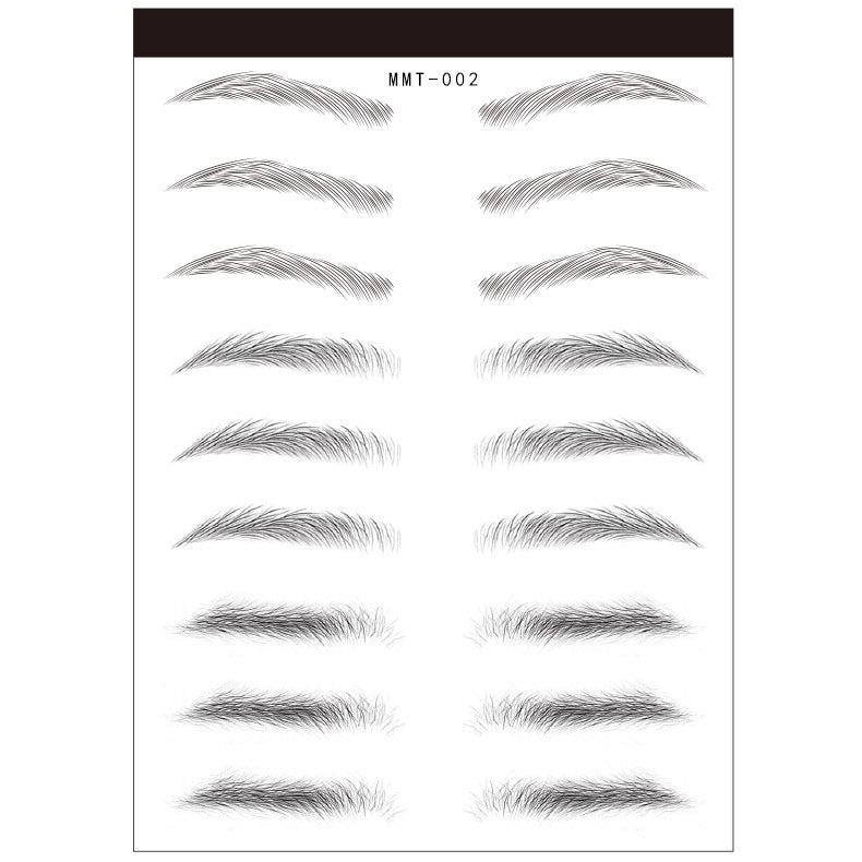 Waterproof 6D Eyebrow Tattoo Semi-Permanent Embroidery Natural Long Lasting Fake Eyebrow