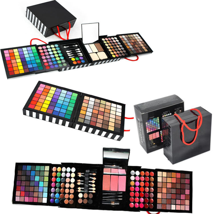 A Foreign Trade On Behalf Of Explosion Deluxe 177 Color Eye Shadow  Bronzing Plate Combination Makeup Set White Optional