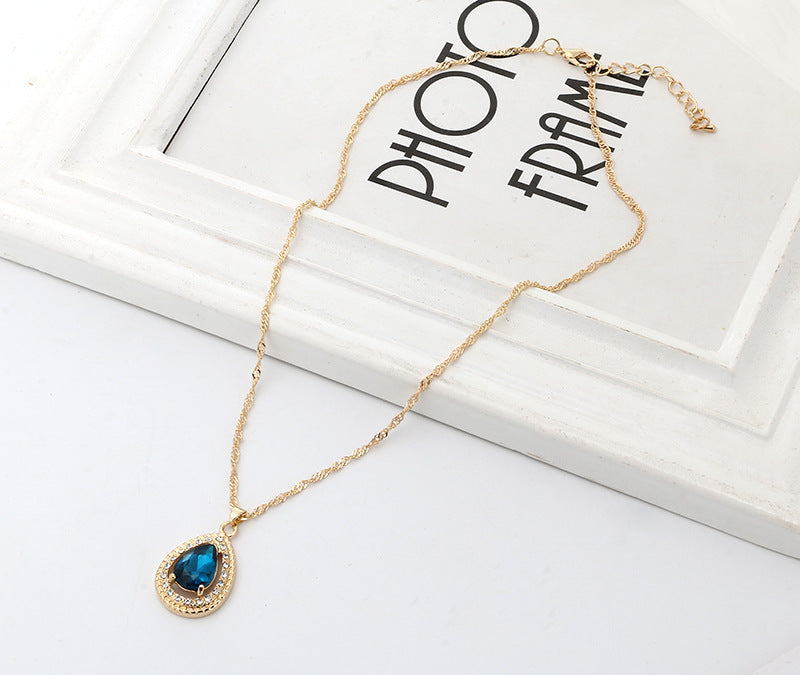 Drop jewel pendant