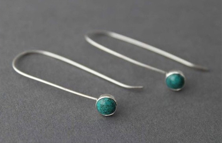 Vintage Mulcolor Silver Color Dangle Earrings