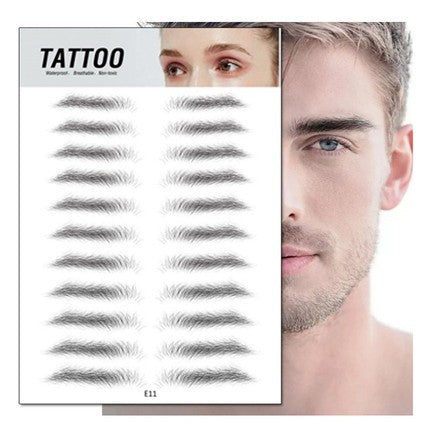 Waterproof 6D Eyebrow Tattoo Semi-Permanent Embroidery Natural Long Lasting Fake Eyebrow