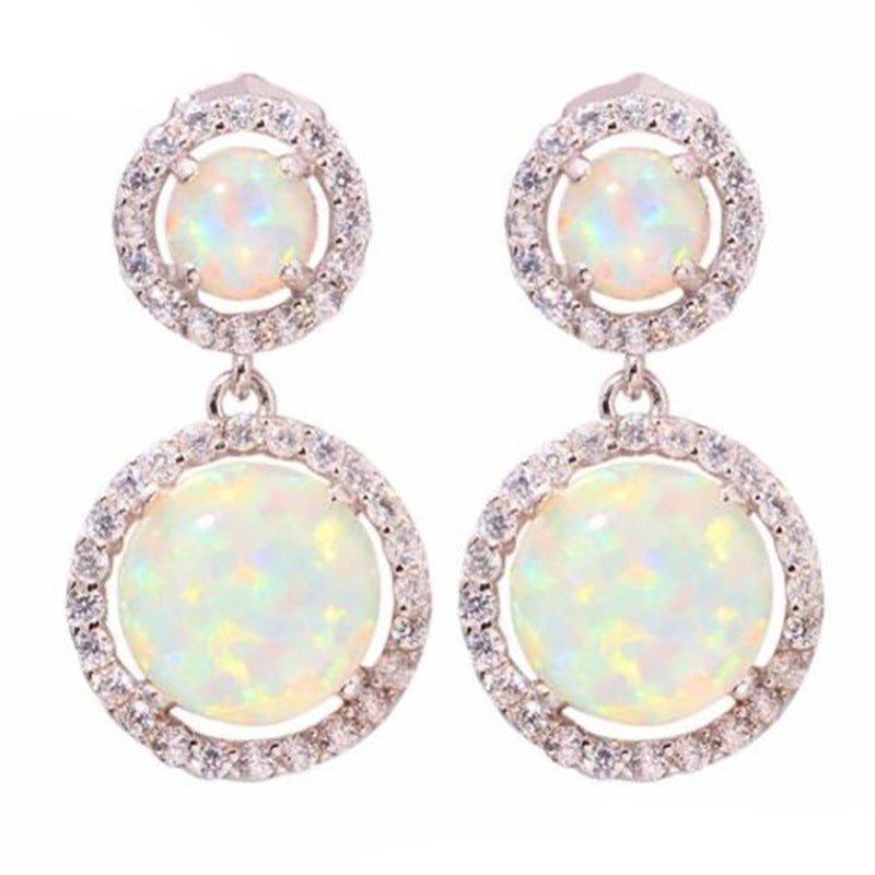 Vintage Mulcolor Silver Color Dangle Earrings