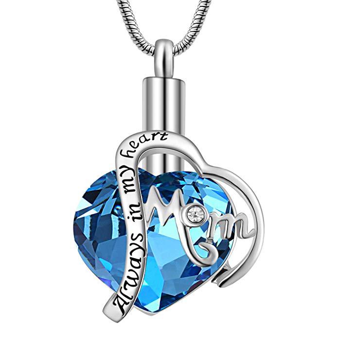 Crystal Necklace Commemorates Loved Ones Jewelry Ashes