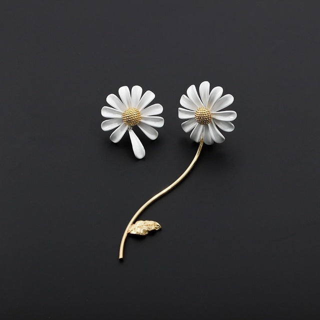 Small daisy flower earrings earrings ring bracelet necklace