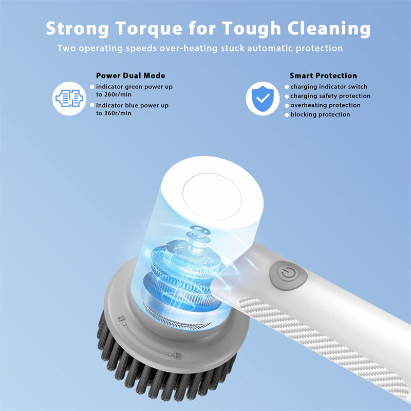 Wireless Electric Cleaning Brush Housework Kitchen Gadgets Dishwashing Brush Bathtub Tile Professional Cleaning Brush Labor Saving