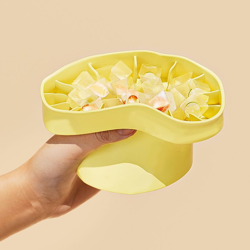 Creative Folding Silicone Ice Bucket Press