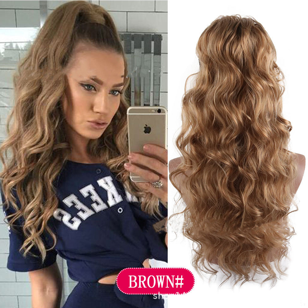 Drawstring Big Wave Ponytail Wig Braids