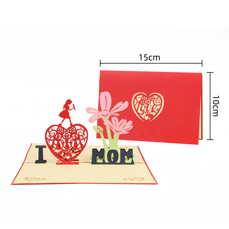 Mother's Day Pop-up Card With Colorful Butterflies