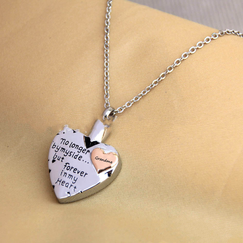 Heart Shaped Pet Ashes Necklace In Memory Of Loved Ones