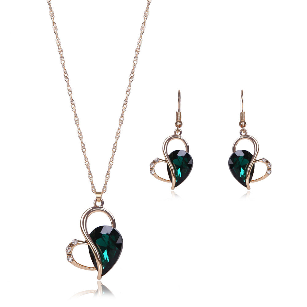 Two-piece Set Of Popular New Jewelry Necklace And