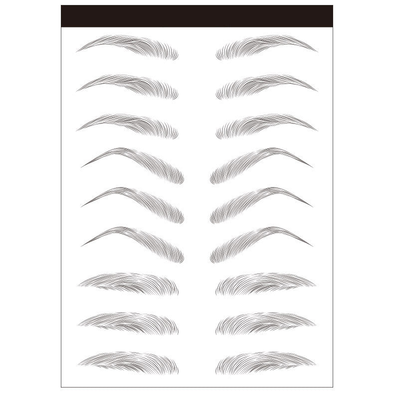 Waterproof 6D Eyebrow Tattoo Semi-Permanent Embroidery Natural Long Lasting Fake Eyebrow