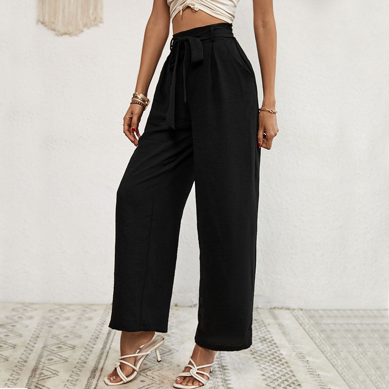 Commuter Wind Pocket High Waist Wide-leg Pants