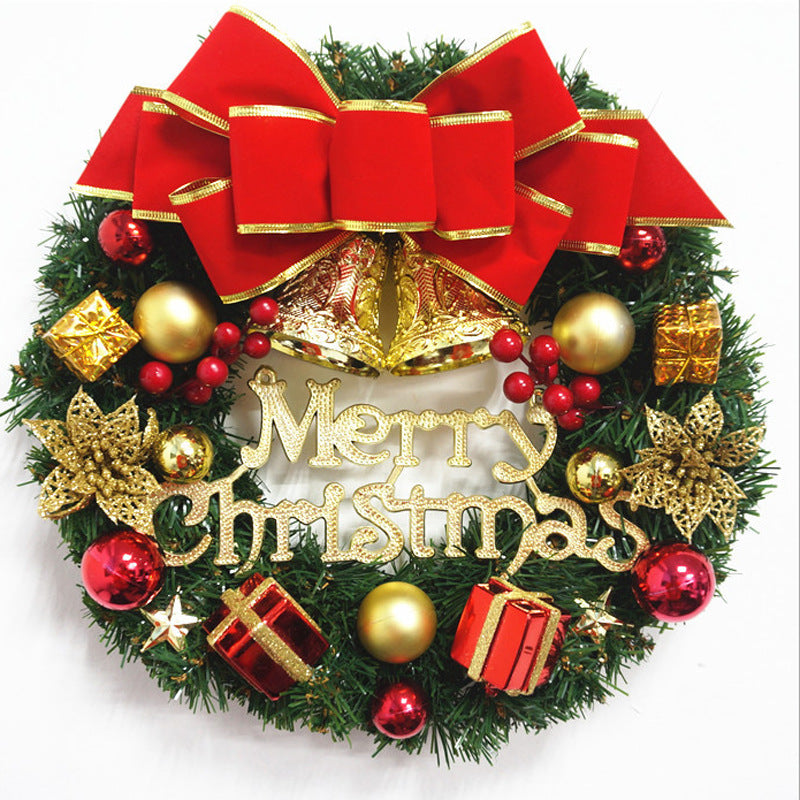 Christmas Decorations 30cm Christmas Wreath Simulation Wreath Door Hanging Window Props Background Christmas Tree Accessories