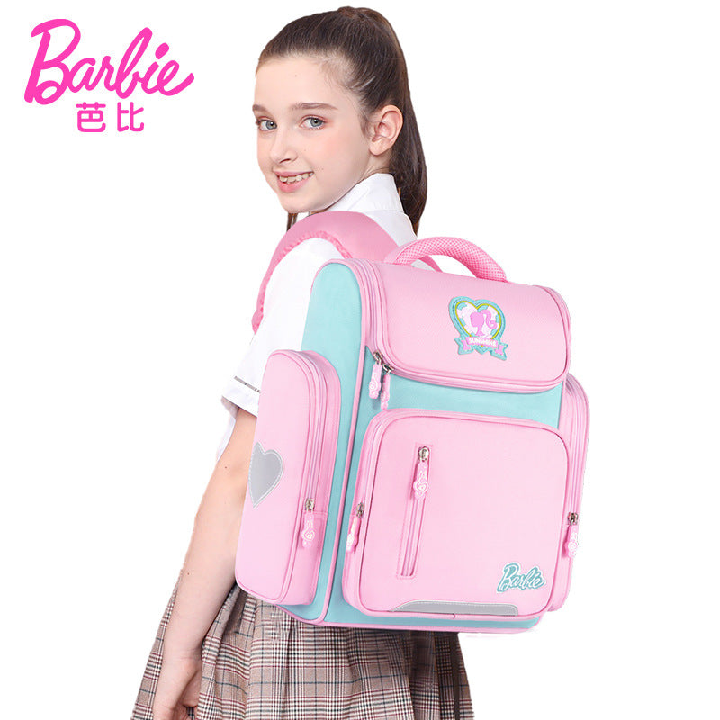 Barbie Schoolbag Schoolgirls 2021 New Style Girls Girls Ultralight Backpacks For Children In Grades 13 To 6