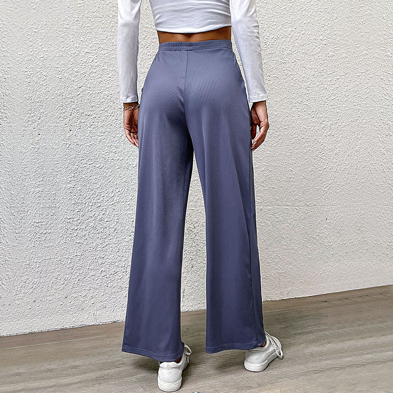 Style Pleated Casual Wide-leg Pants