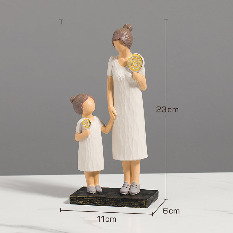 Creative Happy Characters Marriage Decoration Parent-child Family Four