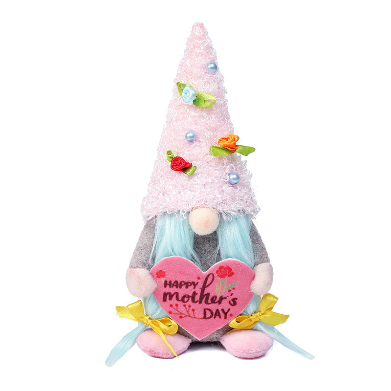 Mother's Day Love Faceless Doll Desktop Ornament