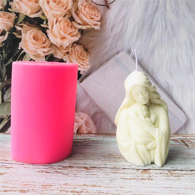 Hot Sale DIY Mother's Day Candle Silicone Mold